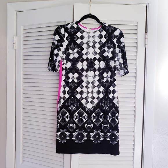 Eliza J Abstract Geo Mini Dress 2 p